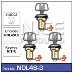 Door Lock set 3 NDL4S-3 - Nice Products | Universal Auto Spares