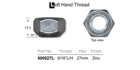 Gold Wheel Nut Tapered NN927L - Nice Products | Universal Auto Spares