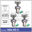 Door Lock set 3 NDL4E-3 - Nice Products | Universal Auto Spares
