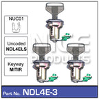 Door Lock set 3 NDL4E-3 - Nice Products | Universal Auto Spares