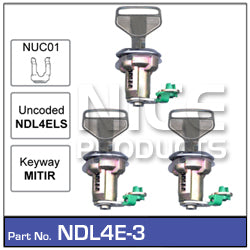Door Lock set 3 NDL4E-3 - Nice Products | Universal Auto Spares
