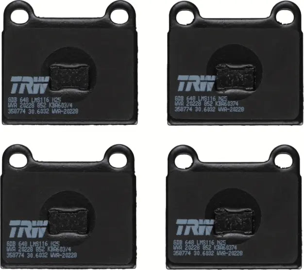 Brake Pad Set, Disc Brake GDB648 - TRW