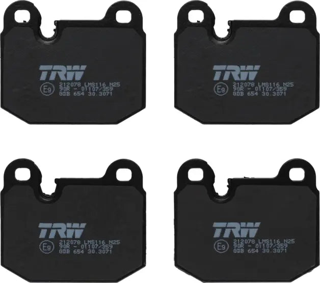 Brake Pad Set, Disc Brake GDB654 - TRW
