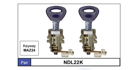 Door Locks pair NDL22K - Nice Products | Universal Auto Spares