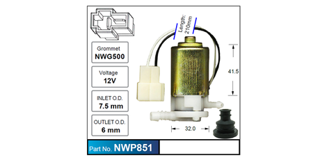 Washer Pump NWP851 - Nice Products | Universal Auto Spares