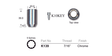 Chrome Nut Tapered Thread 7/16 K139 - Nice Products | Universal Auto Spares