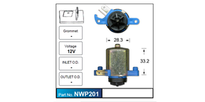 Washer Pump NWP201 - Nice Products | Universal Auto Spares