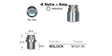 Lock Nuts (set of 4) W3LOCK - Nice Products | Universal Auto Spares