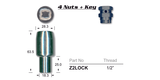 Lock Nuts (set of 4) Z2LOCK - Nice Products | Universal Auto Spares