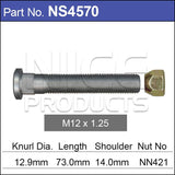 Long Stud & Nut NS4570 - Nice Products | Universal Auto Spares