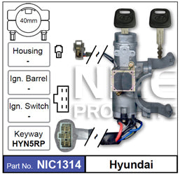 Lock & Switch NIC1314 - Nice Products | Universal Auto Spares