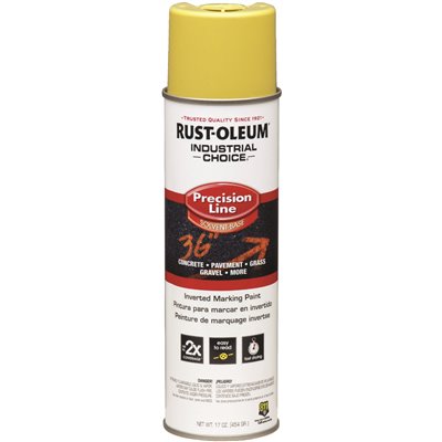 Flat High Visibility Yellow Inverted Marking Spray Paint 454g - Rust-Oleum | Universal Auto Spares