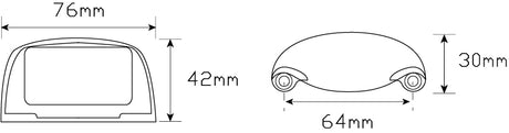 35 Series License Plate Lamp Blister Single 35BLM - LED AutoLamps | Universal Auto Spares