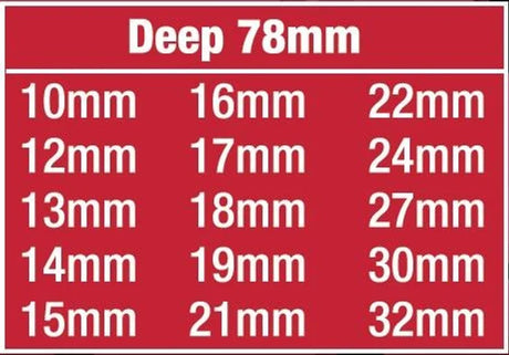 35pc 1/2” Dr 6pt Short & Deep Impact Socket Set - PKTools | Universal Auto Spares