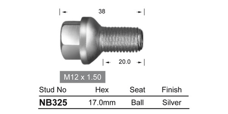 One Piece Stud NB325 - Nice Products | Universal Auto Spares