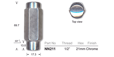 Wheel Nut NN211 - Nice Products | Universal Auto Spares
