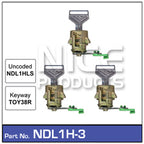 Door Lock set 3 NDL1H-3 - Nice Products | Universal Auto Spares