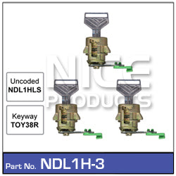 Door Lock set 3 NDL1H-3 - Nice Products | Universal Auto Spares