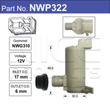 Washer Pump NWP322 - Nice Products | Universal Auto Spares