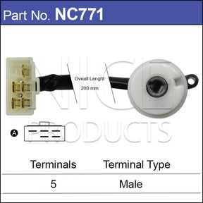 Ignition Switch NC771 - Nice Products | Universal Auto Spares