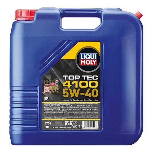 Top Tec 4100 5W-40 Synthetic Technology - LIQUI MOLY | Universal Auto Spares