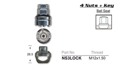 Lock Nuts (set of 4) NS3LOCK - Nice Products | Universal Auto Spares