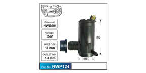 Washer Pump NWP124 - Nice Products | Universal Auto Spares
