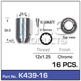 Lock Nuts 16+Key K439-16 - Nice Products | Universal Auto Spares