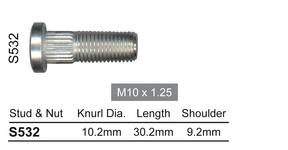 Wheel Stud S532 - Nice Products | Universal Auto Spares