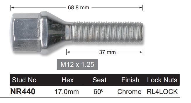 One Piece Stud NR440 - Nice Products | Universal Auto Spares