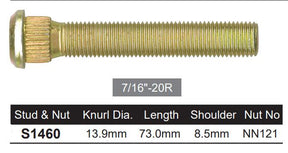 Long wheel stud S1460-100 - Nice Products | Universal Auto Spares
