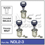 Door Lock set 3 NDL2-3 - Nice Products | Universal Auto Spares