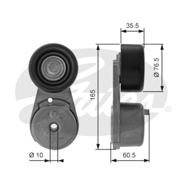 Tensioner NISSAN VQ40DE DOHC 24V 38378 - GATES