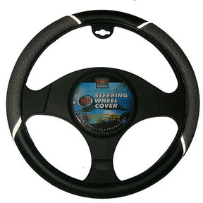 Steering Wheel Cover 38cm Breathe Free Anti-Slip Grey - PC Procovers