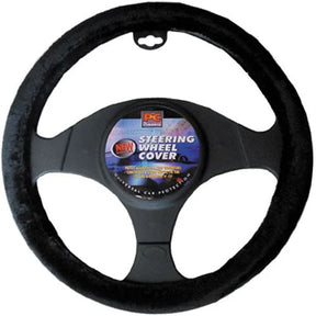 Steering Wheel Cover 38cm Fur Feel Black - PC Procovers
