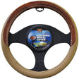 38cm S/W/Cover Soft Leather Feel With Dark Wood Grain Mocha - PC Procovers | Universal Auto Spares