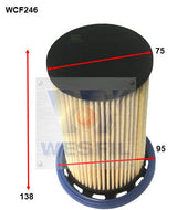 Diesel Filter R2725P Audi/VW WCF246 - Cooper