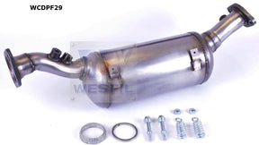 Diesel Particulate Filter (DPF) RPF232 Fits Suzuki WCDPF29 - Wesfil