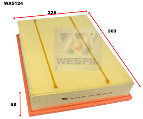 Air Filter A1603 Fits Landrover WA5124 - Wesfil