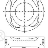 Piston & Pin Set DAIHATSU EJ-DE 3P1008-1.00 - Nason