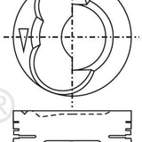 Piston & Pin Set SUZUKI G10A 3P1280-1.00 - Nason