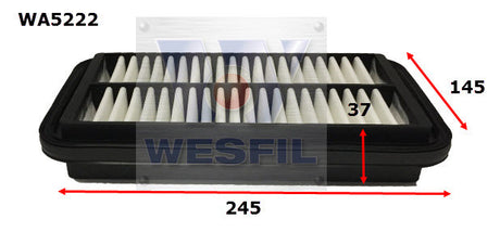 Air Filter A1797 Fits Suzuki WA5222 - Wesfil | Universal Auto Spares