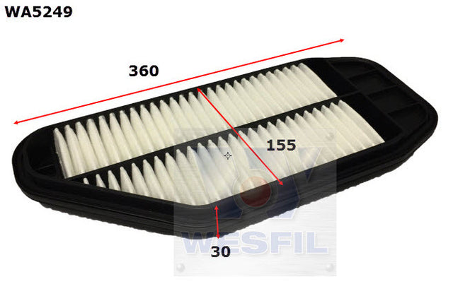 Air Filter A1786 Fits Holden WA5249 - Wesfil | Universal Auto Spares