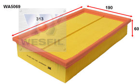 Air Filter A1677 Fits Mercedes WA5069 - Wesfil