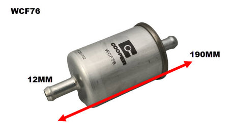 EFI Fuel Filter Z200 W/- 12mm Pipe WCF76 - Cooper