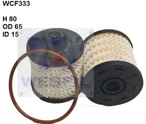 Diesel Fuel Filter R2873P Ford WCF333 - Cooper