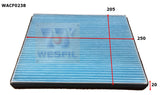 Cabin Filter RCA337P Fits LDV WACF0238 - Wesfil | Universal Auto Spares