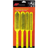 4 Piece 27cm (101/2”) Steel, Nylon & Brass Wire Brush Set - PKTool