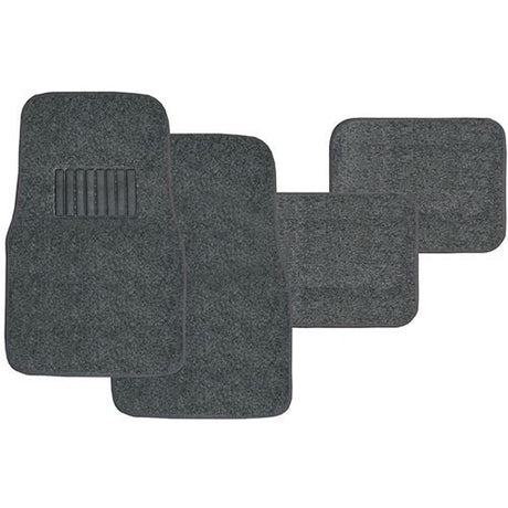4 Piece Grey Carpet Mat Set Budget Mat Set - PC Procovers | Universal Auto Spares