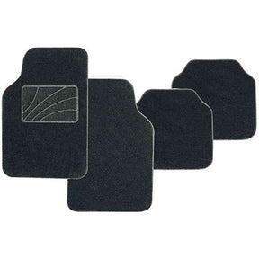 4 Piece Grey Carpet Mat Set Odourless Rubber - PC Procovers